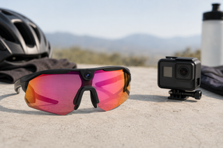 Sports camera glasses compared with a generic action camera