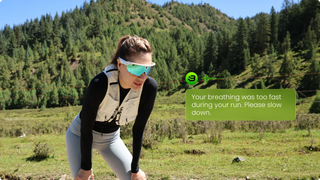 BleeqUp Rover AI breathing monitoring feedback during a run