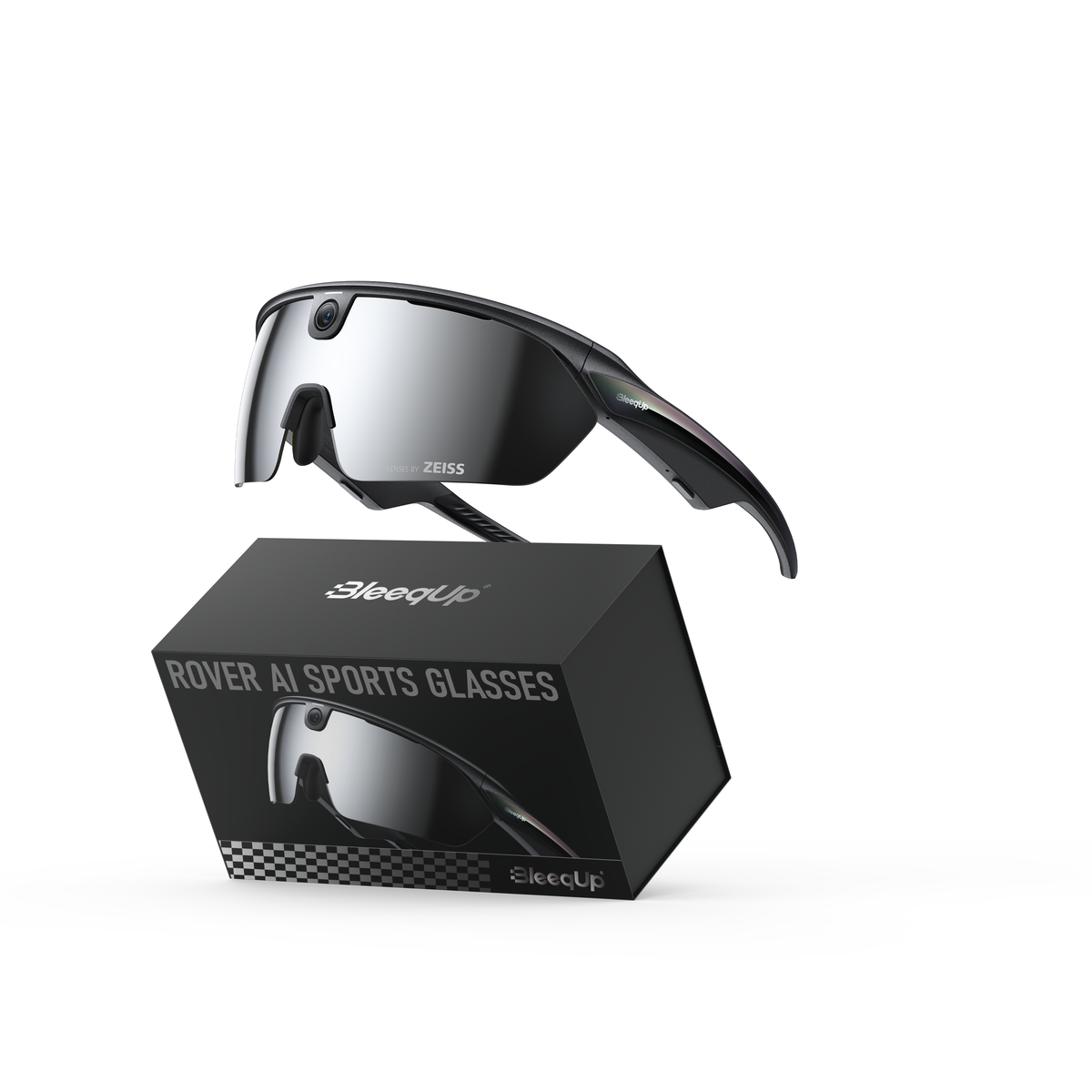 BleeqUp Rover AI Sports Glasses (Zeiss) Lenses - Black