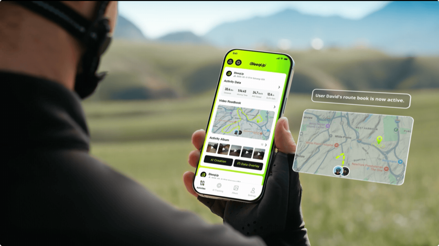 AI video roadbook interface